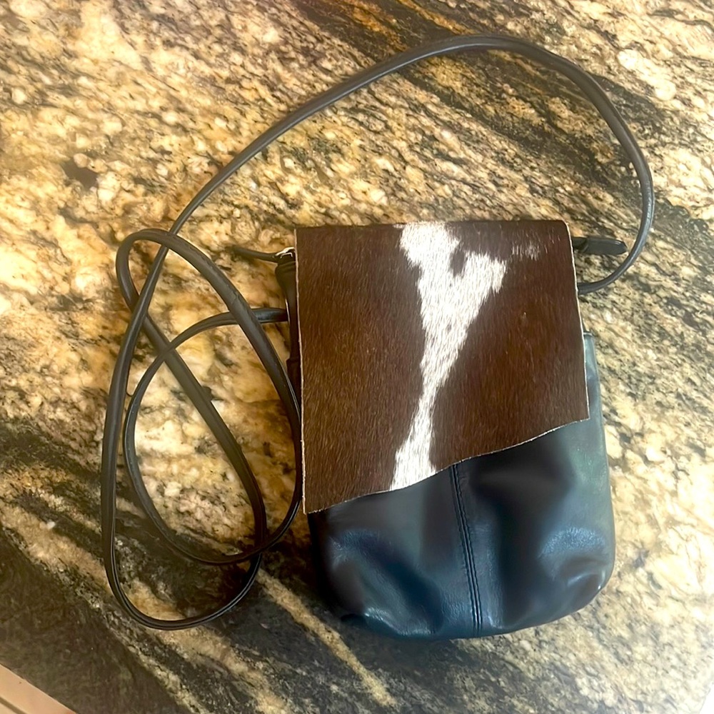 Overland genuine leather crossbody bag